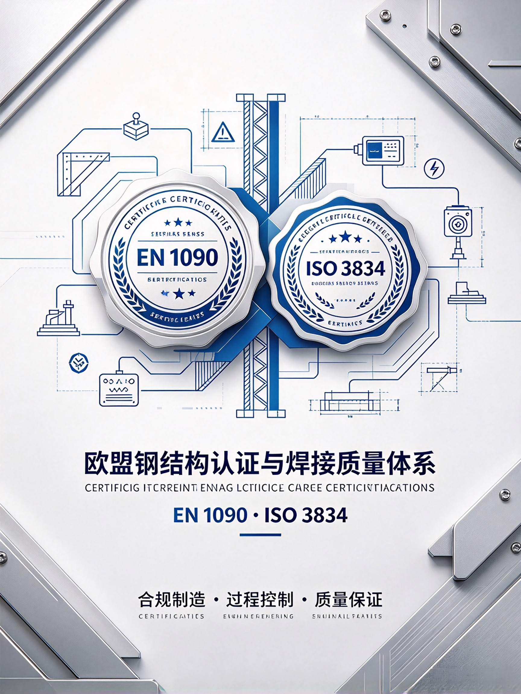 EN1090 和 ISO3834 的关系：钢结构企业两个认证是否都要做